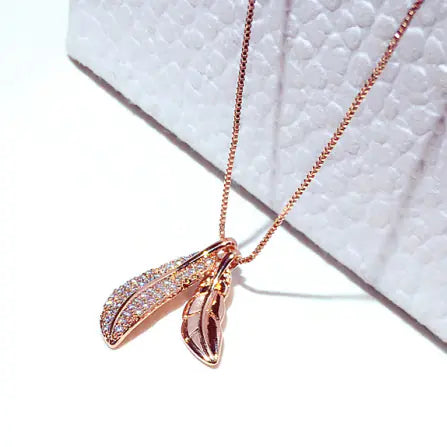 Fashionable Korean Style Leaf Necklace